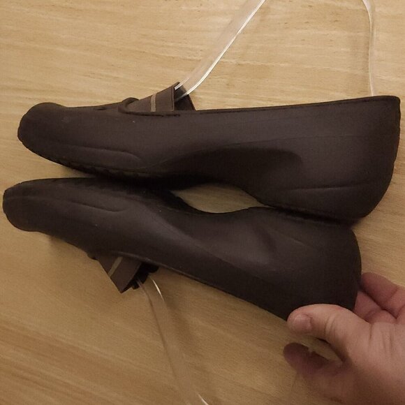 Crocs Juneau Brown Ballet Flats 7W - Picture 4 of 7